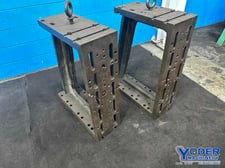 10" x 37" Slotted angle plates, 1 set, #77110