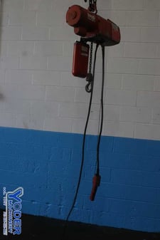 .5 Ton, Dayton, 1000 lb., single phase electric hoist, #75163