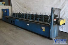 13 Stand, Yoder #M-1/12, rafted rollformer, 1-1/2" spindle diameter, 8" roll space, 2002, #76797