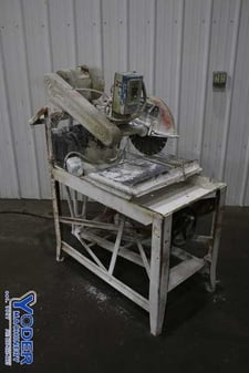 Norton #Supermatic-314, masonry saw, 14" blade, 13" x 22" work table, 3 HP, #76175