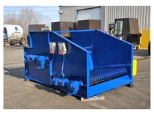 Hustler #FC-2, Glass Crusher, 104" outside dimension x 122" L x 65" Tall at the longest point, (2) shut off