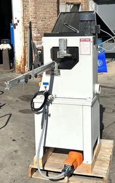 Stegherr #KSF-Mini/K, Mini Cross Joint Milling Machine, 53 mm x 72 mm workpiece, (2) 1.5 HP, 2830/2850 RPM