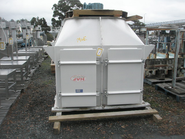 150 sq.ft., HAF Equipment Inc. #36WP48M64, Baghouse Dust Collector, 66" L x 66" W x 48" straight side, (48)