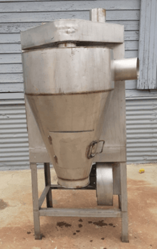 34 sq.ft., Baghouse Dust Collector, 48" x 29" x 19" housing, (10) 5" dia. x 32" bags, 15" x 14" access door