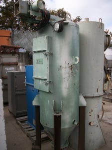 Best Engineering Corp, Dust Collector, 24" diameter x 56" tall unit, (7) 6" diameter x 4' L bags, 2"