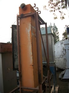 Dust Collector, 52" x 52" x 8' straight side baghouse, (3) 7.5" diameter x 6' L bags, 8" outlet, 19" x 56"