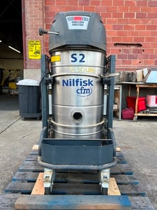Nilfisk Industrial Vacuum #S2, Dust Collector, 50 liter tank, 2.75" vacuum hose connection, 120 V, 1 Ph.