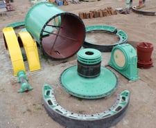 11' x 14.5' Dominion Engineering, Ball Mill, mill shell, bull gear, gear covers