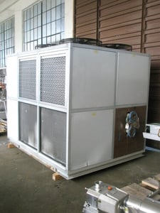 60 Ton, Sabroe #KWA 402 X-SL, Water Chiller, (2) refrigeration compressors, (2) heat exchangers, 3"