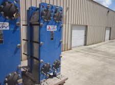 1119 sq.ft., APV, TR9GN-M11, paraflow type, 0.6mm thick plates, Carbon Steel frame, 96 psi, 2008