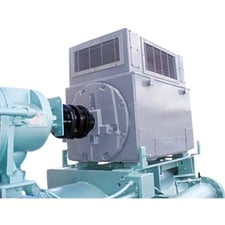 500 HP 3575 RPM General Electric, Frame 8110S, continuous duty, 107/62 amps, 2400/4160 Volts