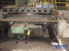 102" x 96" Ball Screw infeed table, Giddings & Lewis, #57307