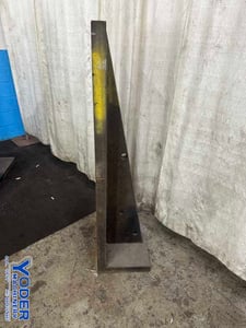 18" x 60" x 14" Angle plate, tapped holes, #77202