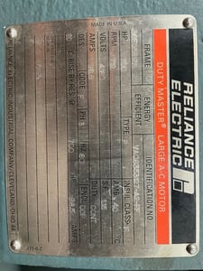 700 HP 712 RPM Reliance, Frame 36EC5812S, ODP BB, 4160 Volts