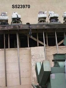 1.5 HP Pfaudler #X-1749, Top Agitator, Top Entering, 2" diameter x 74" L shaft, 4" diameter 4-Blade