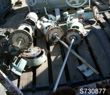 .33 HP Nettco #NSDF-1/3, Agitator Mixer, 7/8" diameter x 3' L shaft, 10" flange, 90 V, flange mount, qty. 2