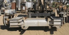 Bin Bottom Auger Discharge Unit, (4) 9" diameter x 7' L screws, 36" x 48" bolt flange, w/twin 36" x 12"