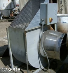 10101 cfm, Dayton #3C740, Blower, Carbon Steel, 22" diameter Wheel, 19" diameter Inlet, 17" x 34" outlet, 2 HP