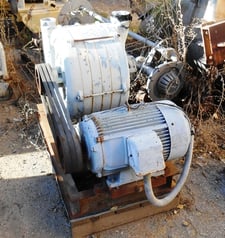 Cast Aluminum Multistage Centrifugal Blower, 6-Stage, 4" diameter Inlet/outlet, (2) aluminum end plate & (4)