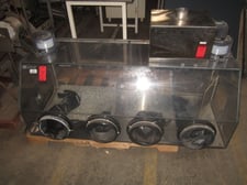 Glove Box, (4) 10" glove ports, 1/8" brushless DC motor blower, 22" x 17" x 17"