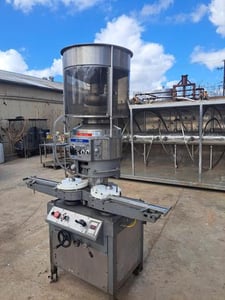 West #RW500F, Capper, 12-Head rotary crimp capper, 50-300 BPM, 30-12 mm H & 13-5 mm diameter