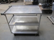 Stainless Steel Cart, Other 3-Shelves, 20" x 36", on casters