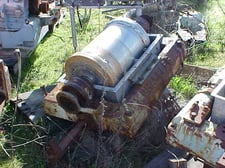 Sharples #P2000, Decanter Centrifuge, Stainless Steel, cylindrical bowl, hard surfaced scroll, 125:1 gear box