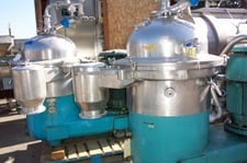 Westfalia #SAMR-15037, Auto Desludging Centrifuge, 4500 RPM bowl, 25000 liters/hr. swallowing capacity