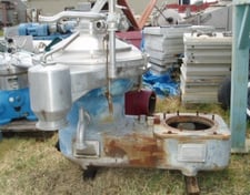 Westfalia #SA-82-47-177, Automatic Desludging Hermetic Centrifuge, 4450 RPM bowl, 46 liter capacity, 25