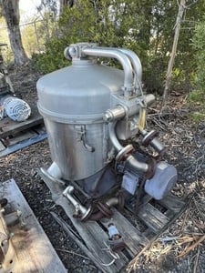 Westfalia #TTA50-02-066, Centrifuge, automatic desludger, 3-way separator, 4220 RPM bowl, 12000 liters/hr.