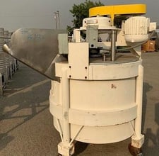 Stainless Steel Chopper Tank, 250 gallon, 48" diameter x 35" high sides tank, 3 HP, 1750 RPM