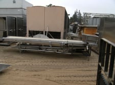 16" wide x 12' 6" long, Belt Conveyor, w/plastic mesh belt, 1/4 HP, 110 V drive