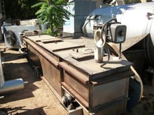 18" wide x 13' long, Horizontal Metal Mesh Belt Feed Conveyor, Stainless Steel, 3 HP