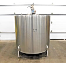 725 gallon Stainless Steel mixing tank, 1.5 HP, 1725 RPM, 3 Ph.