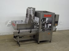 Resina #NRS51-HES-LH, left to right, single head chuck capper & feeder rated up to 60 containers per minute