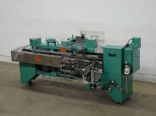 Jones #IMV, semi-automatic, intermittent motion, vertical tuck cartoner, 10-45 cartons per minute, mounted on