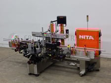 Nita Smart Labeling Systems #XP200T, front / back and wrap labeler, mounted on Stainless Steel & anodized