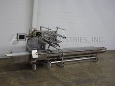 Bosch #201, 2-up, horizontal, continuous motion flow wrapper, 50-250 packages per minute, mounted on height
