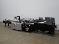 Arpac #S18-DC, horizontal, continuous motion, flow thru shrink wrapper and bottom lap sealer with model XT18