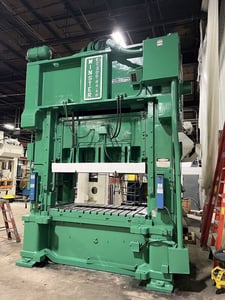 300 Ton, Minster #E2-300-84-48, Hevi Stamper, straight side double crank press, 12" stroke, 30" Shut Height
