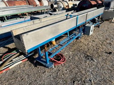 12" width x 12" D x 15' L Stainless Steel water bath, includes pump, heat exchanger & starter