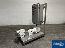 Wright Tech #0600-TRA10, rotary lobe pump, Stainless Steel construction, 10 hp, 575 volt xp motor, with xp