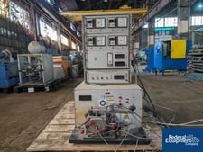 Brabender Plasticorder #REE6, mixing head, with model EPL20V5502 drive unit, 5 hp, 230 volt dc motor, mixing