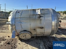 1400 gallon 75 psi, 66" diameter x 84" straight side, Plant Maintenance Service Receiver Tank, Carbon Steel