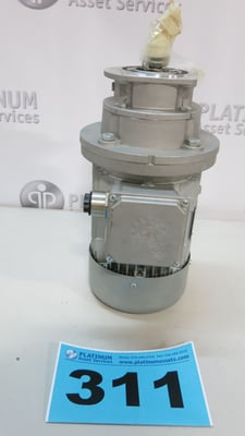 3 HP 1765 RPM Nord Industrial SK100LH/4CUS, electric motor with gearbox, TEFC.DP, 575 Volts