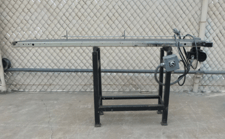 8" wide x 5' long, Belt Conveyor, mild steel, plastic belt, 27.5" H, 40 width, 115 V