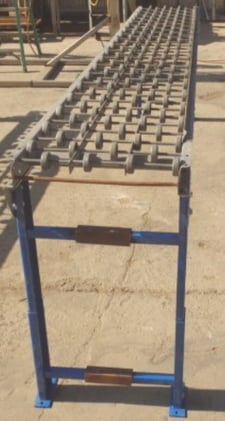 18" wide x 10' long, Skate Wheel Conveyor, Aluminum, 3" center-to-center roller spacing, 2" diameter Wheel