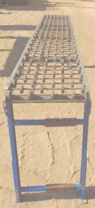 18" wide x 10' long, Skate Wheel Conveyor, Aluminum, 3" center-to-center roller spacing, 2" diameter Wheel