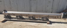 Eriez #56-C, Vibratory Tube Conveyor, Stainless Steel, 8" diameter x 10' L tube, 8" inlet & discharge, 230 V