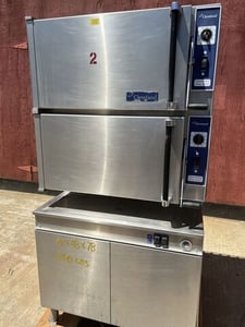 Cleveland #36-CGM-16-300-ConvectionPro-XVI, Dual Chamber Steamer w/Boiler base, 27-/2" L x 13-3/4" H x